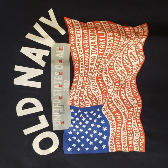 Old Navy Dark Blue Short Sleeves T-shirt Size Medium - Picture 3 of 7